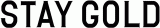STAY GOLD（PR）のロゴ