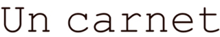 Un carnetのロゴ