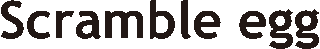 スクランブルエッグのロゴ
